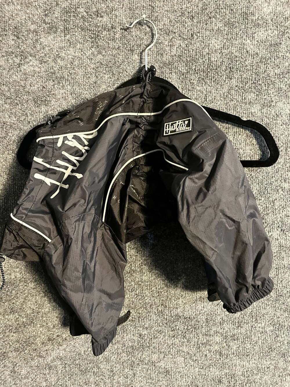 Hurtta Outdoor Overall Black Waterproof Dog Raincoat Size 14L 003-129